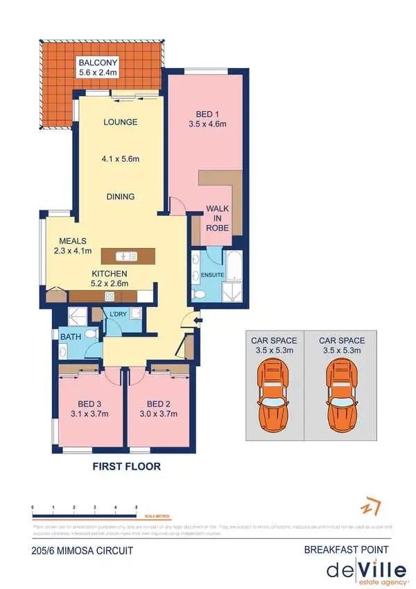 Floorplan of Homely apartment listing, 205/6 Mimosa Circuit, Breakfast Point NSW 2137