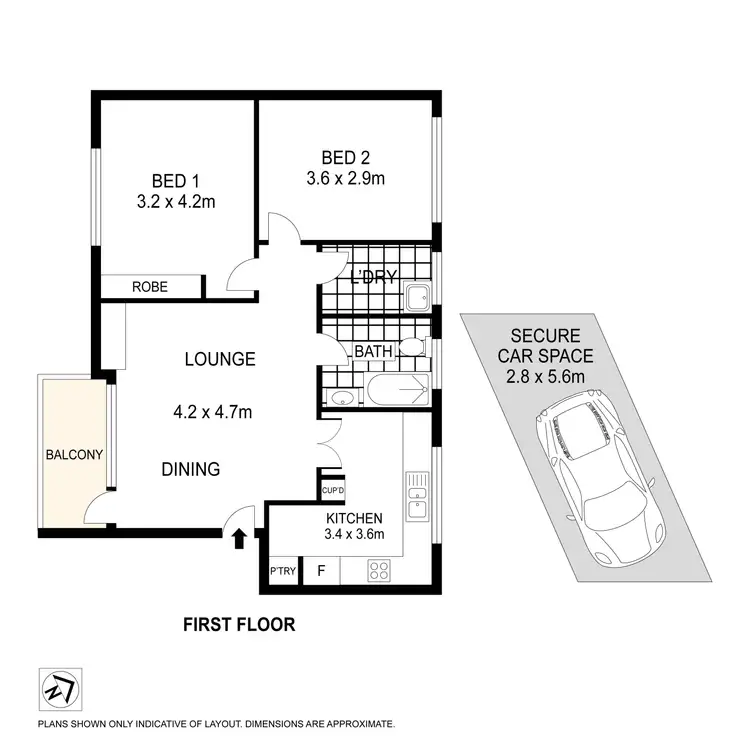 Floorplan of Homely unit listing, 5/14 The Avenue, Ashfield NSW 2131