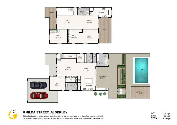 Floorplan of Homely house listing, 8 Hilda Street, Alderley QLD 4051