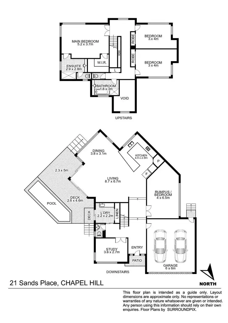 Floorplan of Homely house listing, 21 Sands Place, Chapel Hill QLD 4069