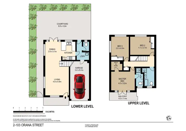 Floorplan of Homely townhouse listing, 2/103 Orana Street, Carina QLD 4152