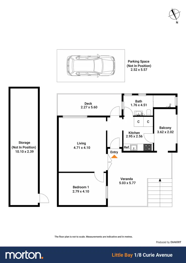 Floorplan of Homely terrace listing, 1/8 Curie Avenue, Little Bay NSW 2036