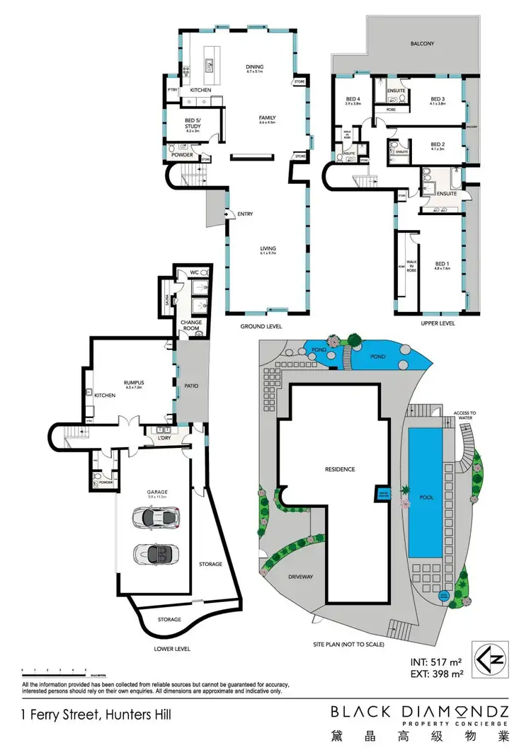 Floorplan of Homely house listing, 1 Ferry Street, Hunters Hill NSW 2110