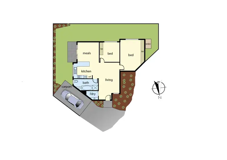 Floorplan of Homely unit listing, 4/32 Monteith Cres, Endeavour Hills VIC 3802