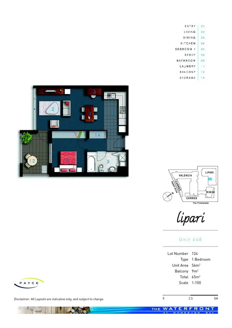 Floorplan of Homely apartment listing, 648/2 The Crescent, Wentworth Point NSW 2127