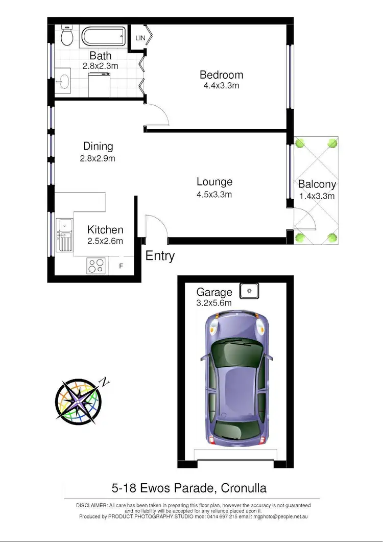 Floorplan of Homely apartment listing, 5/18 Ewos Parade, Cronulla NSW 2230