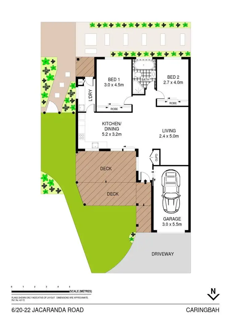 Floorplan of Homely villa listing, 6/20 Jacaranda Road, Caringbah NSW 2229
