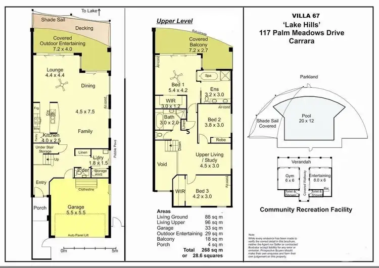 Floorplan of Homely house listing, 67/117 Palm Meadows Drive, Carrara QLD 4211