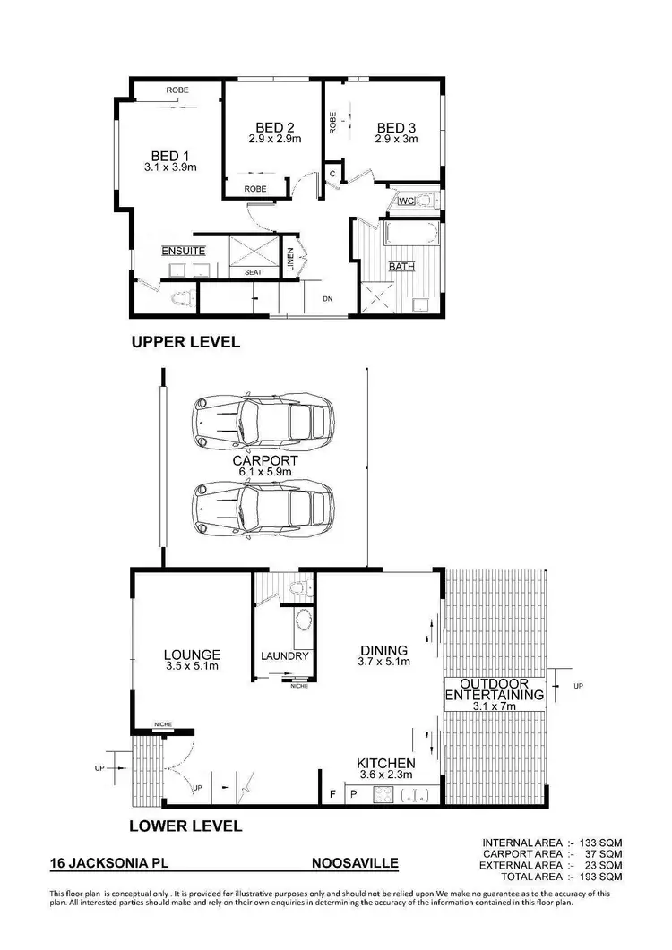 Floorplan of Homely house listing, 16 Jacksonia Place, Noosaville QLD 4566