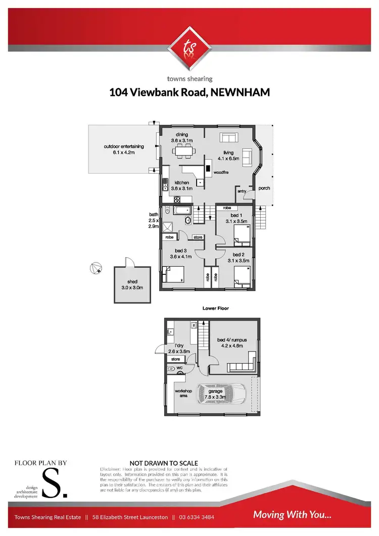 Floorplan of Homely house listing, 104 Viewbank Road, Newnham TAS 7248