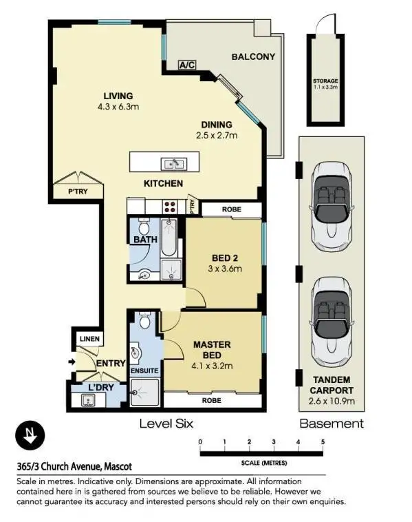 Floorplan of Homely apartment listing, 365/3 Church Avenue, Mascot NSW 2020