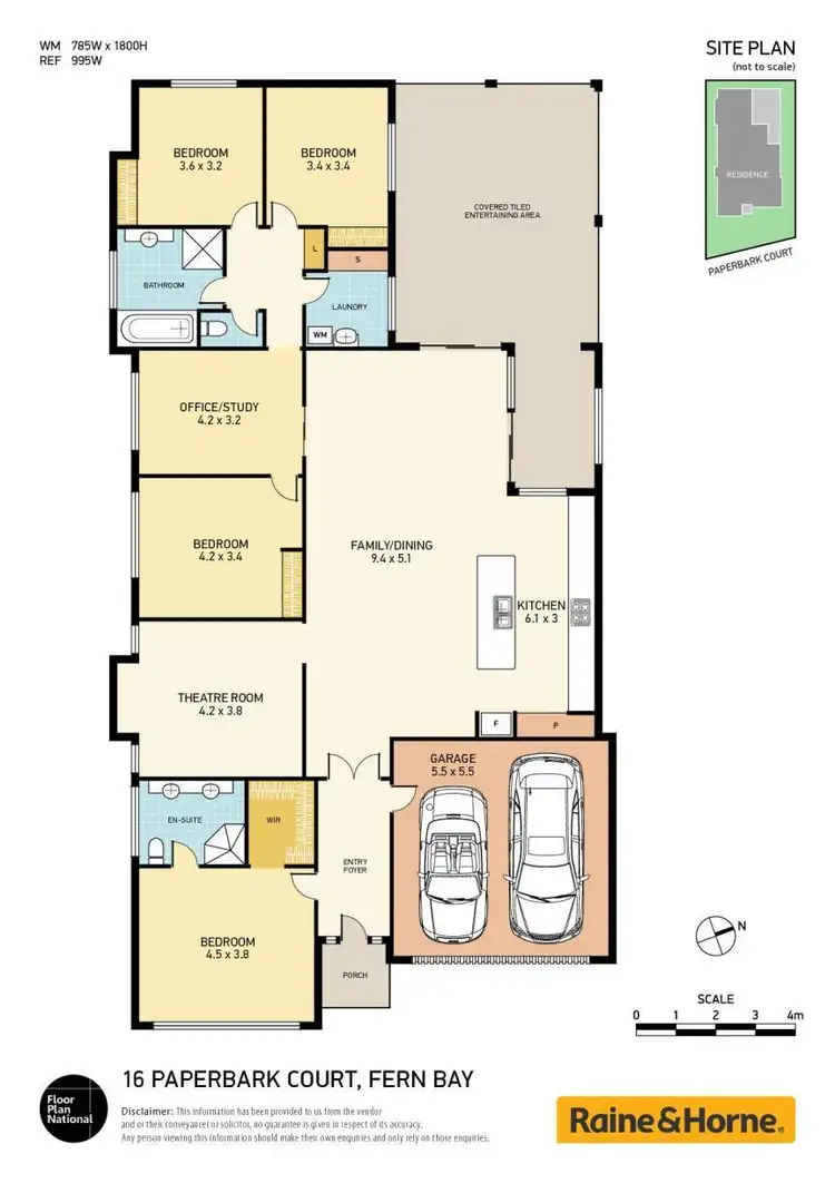 Floorplan of Homely house listing, 16 Paperbark Court, Fern Bay NSW 2295