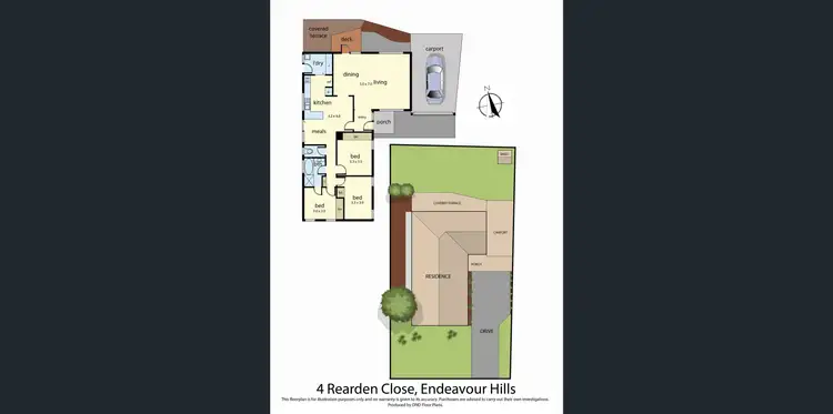 Floorplan of Homely house listing, 4 Rearden Close, Endeavour Hills VIC 3802