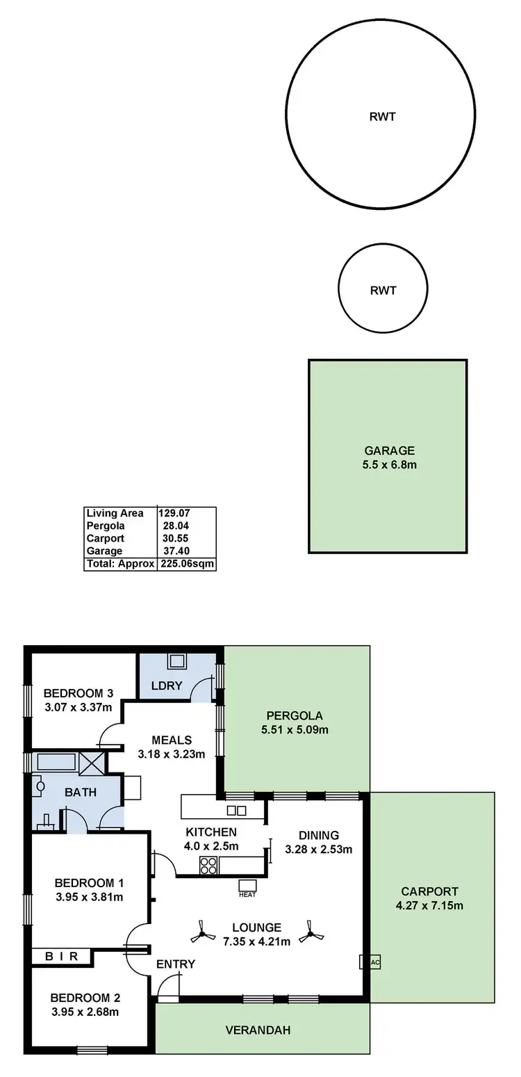 Floorplan of Homely house listing, 114 Yarrabee Road, Greenhill SA 5140