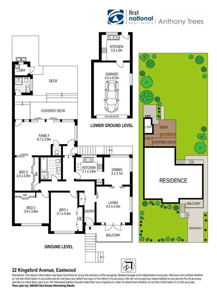 Floorplan of Homely house listing, 22 Kingsford Avenue, Eastwood NSW 2122