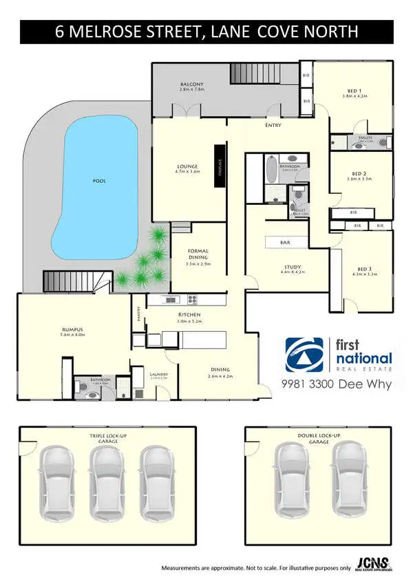 Floorplan of Homely house listing, 6 Melrose Street, Lane Cove North NSW 2066
