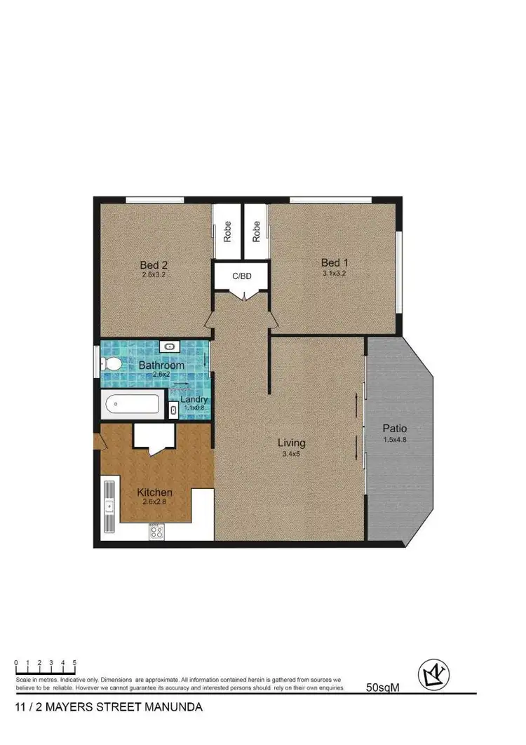Floorplan of Homely unit listing, 11/2 Mayers Street, Manunda QLD 4870