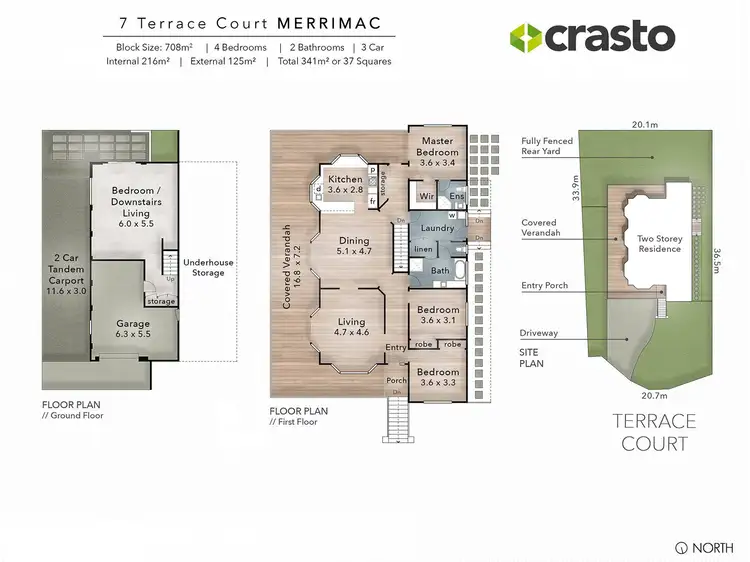Floorplan of Homely house listing, 7 Terrace Court, Merrimac QLD 4226