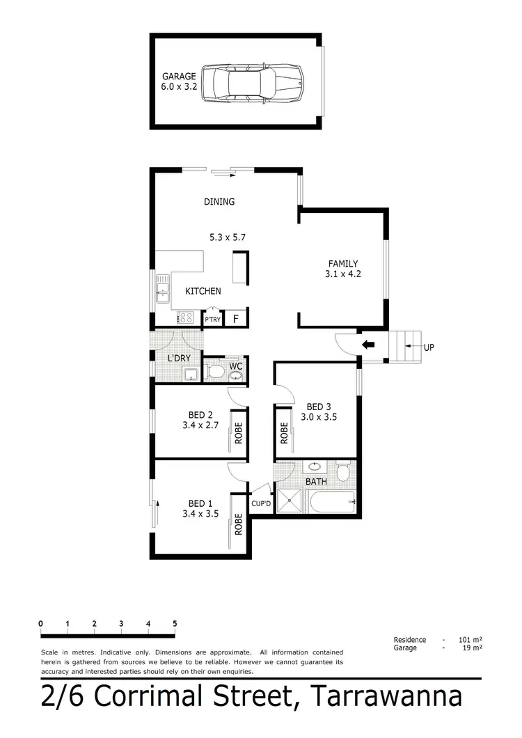 Floorplan of Homely villa listing, 2/6 Corrimal Street, Tarrawanna NSW 2518