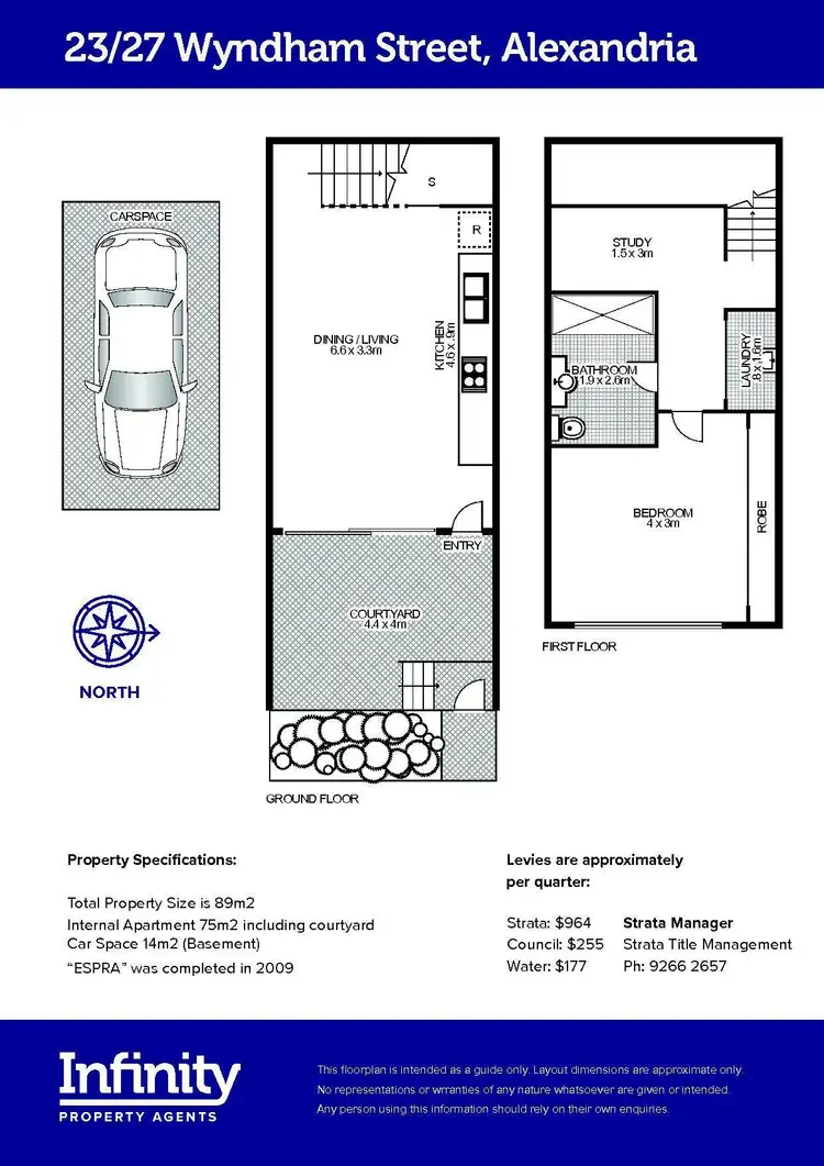 Floorplan of Homely apartment listing, 23/27-41 Wyndham Street, Alexandria NSW 2015