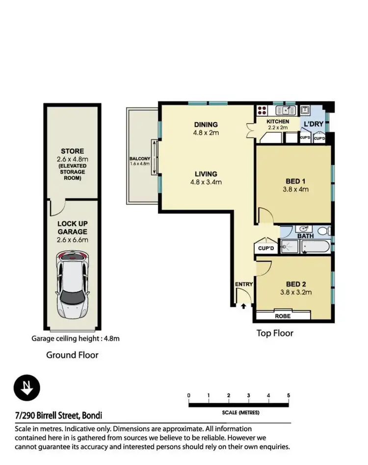 Floorplan of Homely apartment listing, 7/290 Birrell Street, Bondi NSW 2026