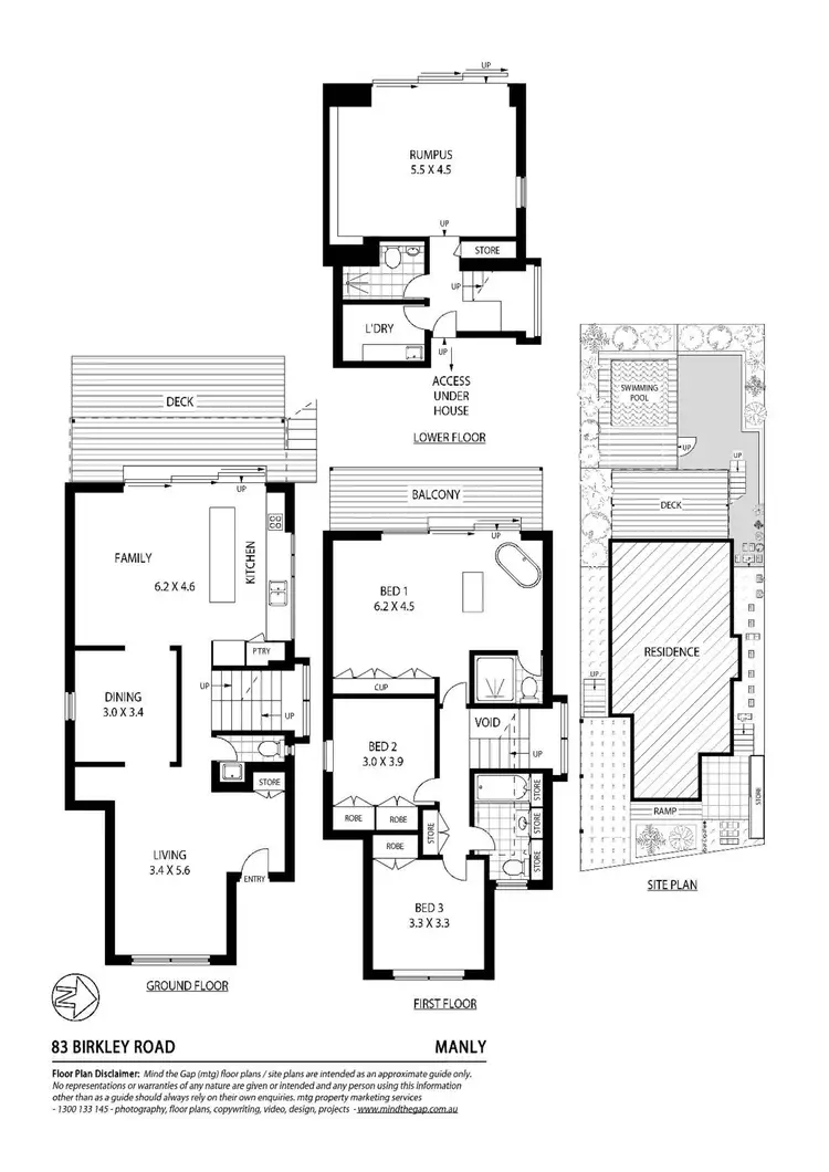 Floorplan of Homely house listing, 83 Birkley Road, Manly NSW 2095