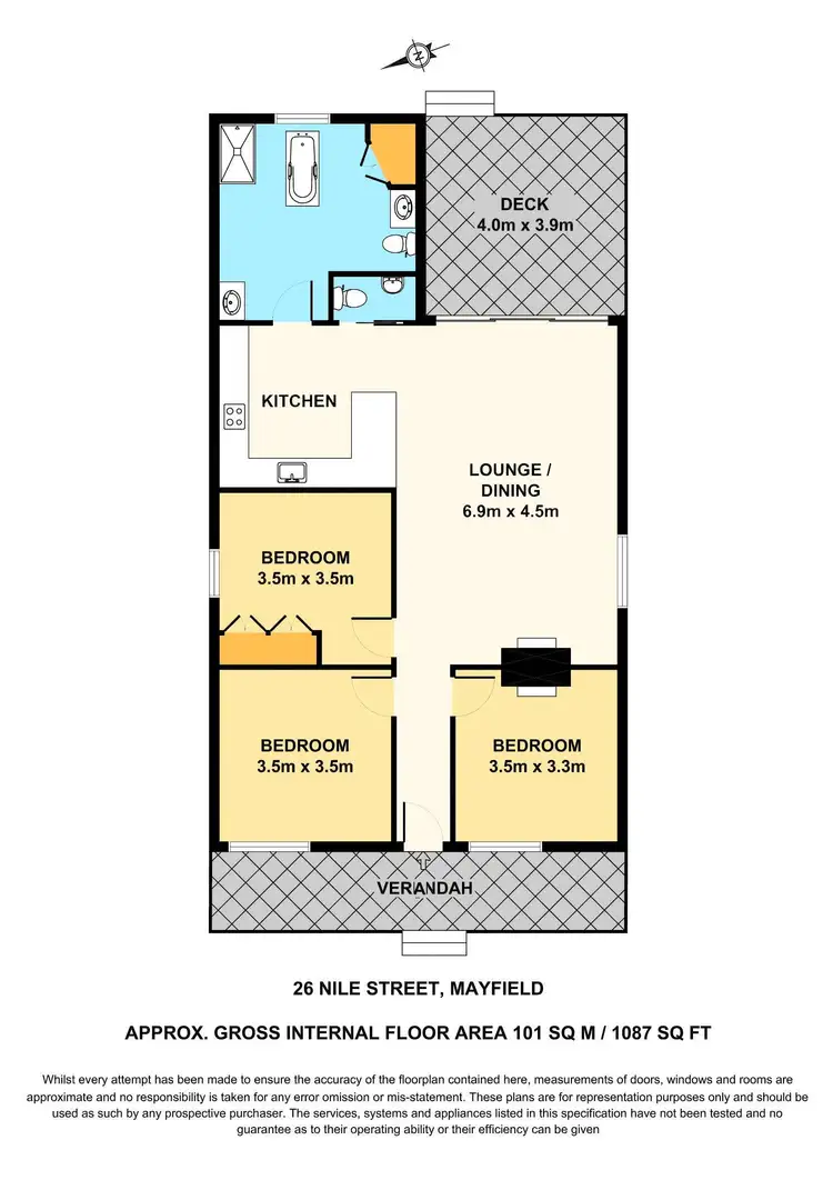 Floorplan of Homely house listing, 26 Nile Street, Mayfield NSW 2304