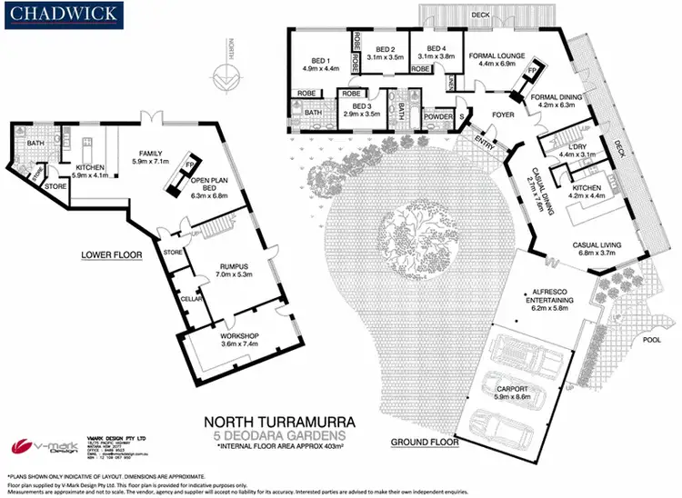 Floorplan of Homely house listing, 5 Deodara Gardens, Turramurra NSW 2074