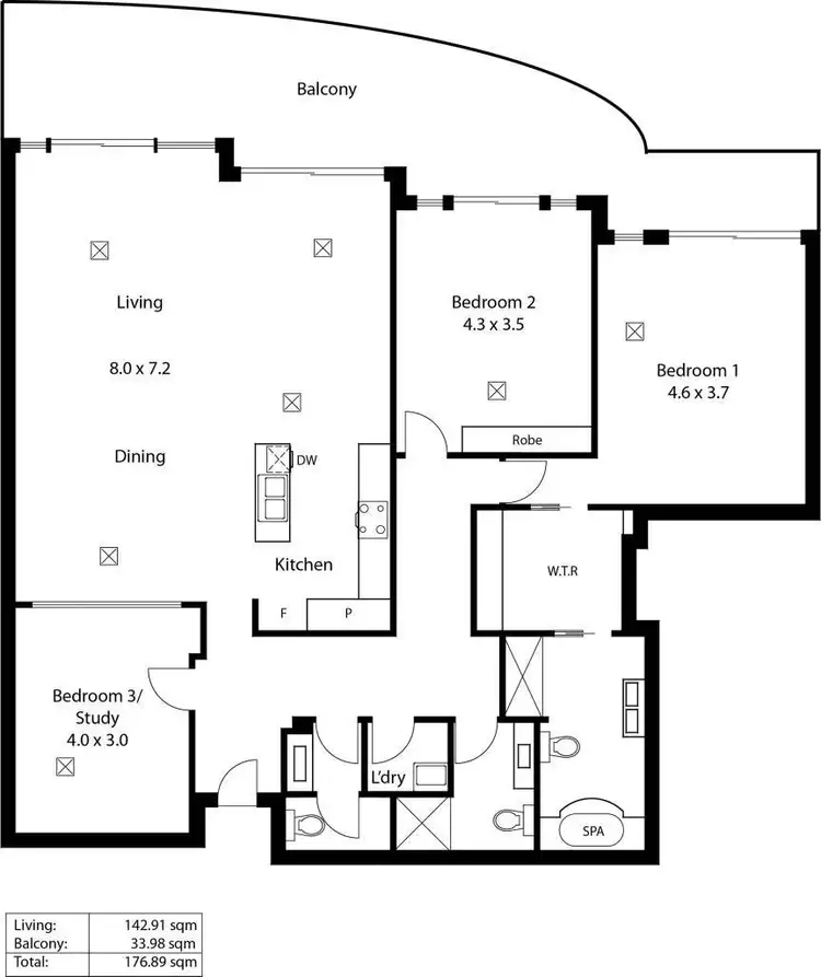 Floorplan of Homely house listing, 65/155 Brebner Drive, West Lakes SA 5021