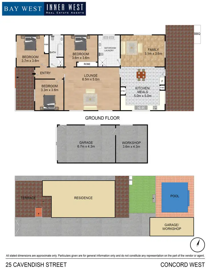 Floorplan of Homely house listing, 25 Cavendish Street, Concord West NSW 2138