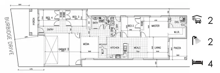 Floorplan of Homely house listing, 41 Burbidge Drive, Bacchus Marsh VIC 3340