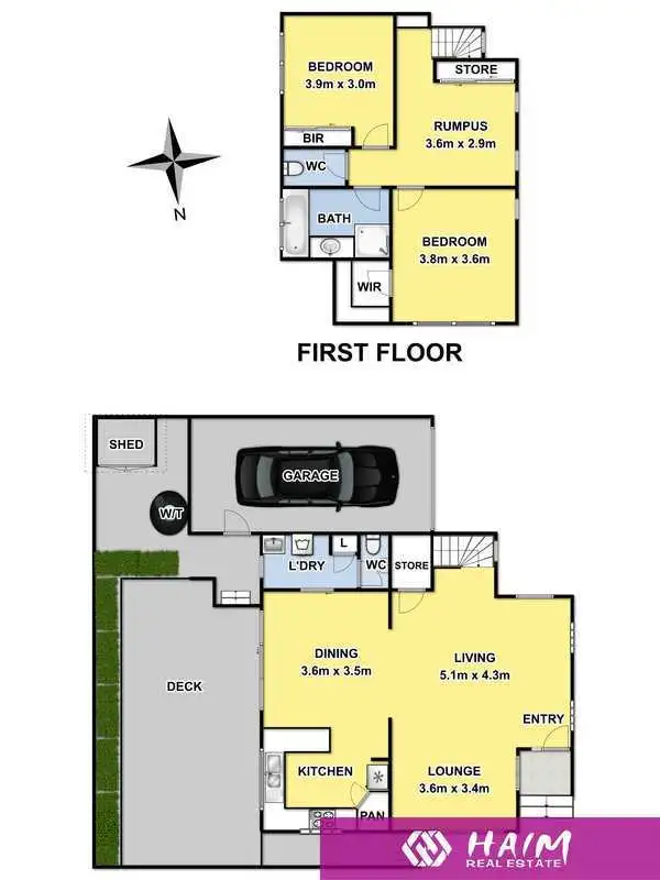 Floorplan of Homely townhouse listing, 2/15 Stonehaven Avenue, Boronia VIC 3155