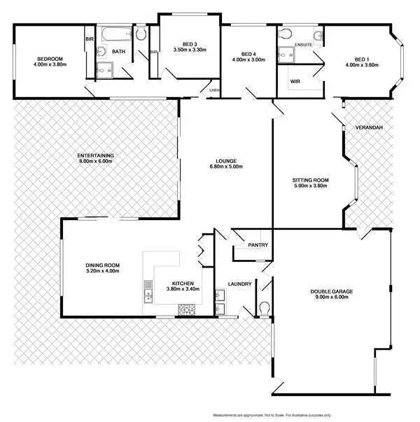 Floorplan of Homely house listing, 18 Stableford Place, West Wodonga VIC 3690