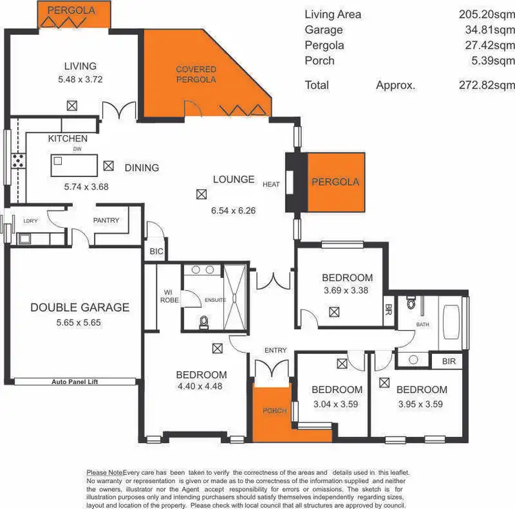 Floorplan of Homely house listing, 7 Erie Drive, Seaford Meadows SA 5169