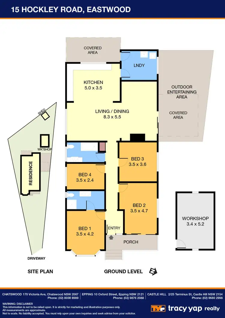 Floorplan of Homely house listing, 15 Hockley Road, Eastwood NSW 2122