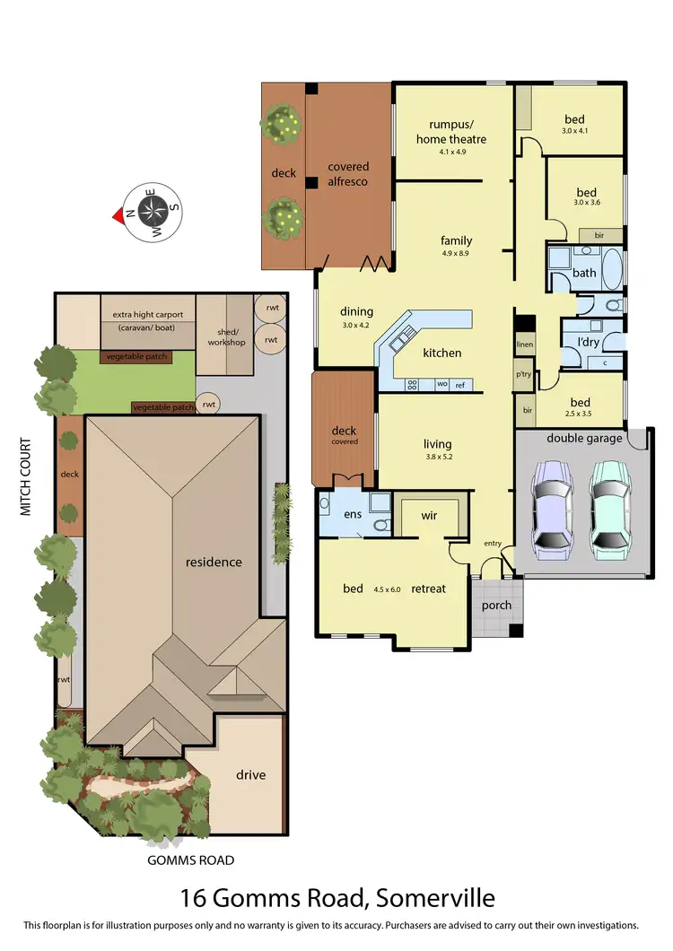 Floorplan of Homely house listing, 16 Gomms Road, Somerville VIC 3912