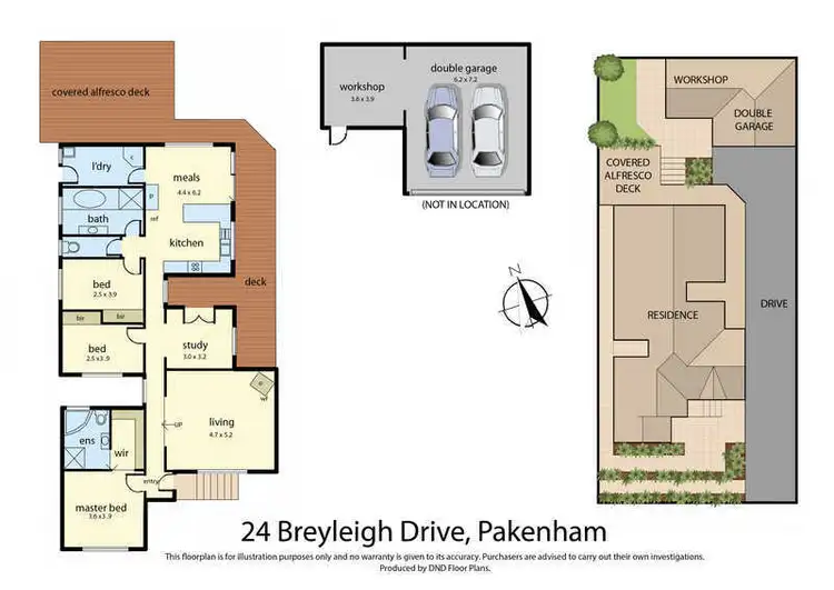 Floorplan of Homely house listing, 24 Breyleigh Drive, Pakenham VIC 3810