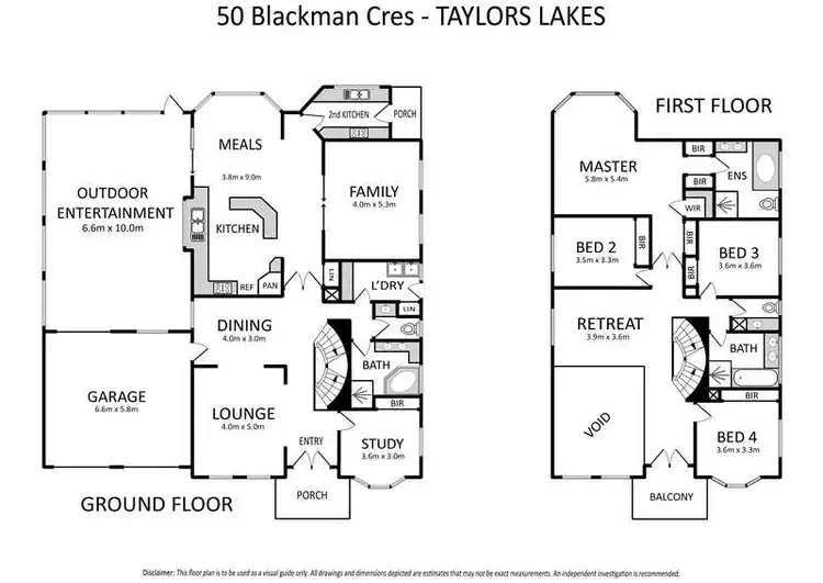 Floorplan of Homely house listing, 50 Blackman Crescent, Taylors Lakes VIC 3038