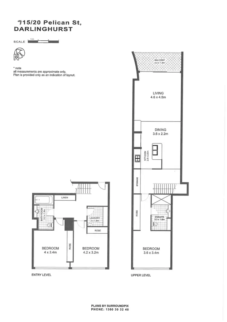 Floorplan of Homely apartment listing, 715/20 Pelican Street, Surry Hills NSW 2010