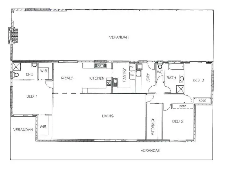 Floorplan of Homely house listing, 201 Blandfords Road, Neilborough VIC 3570