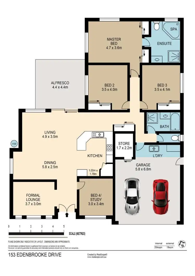 Floorplan of Homely house listing, 153 Edenbrooke Drive, Seventeen Mile Rocks QLD 4073