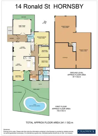 Floorplan of Homely house listing, 14 Ronald Street, Hornsby NSW 2077