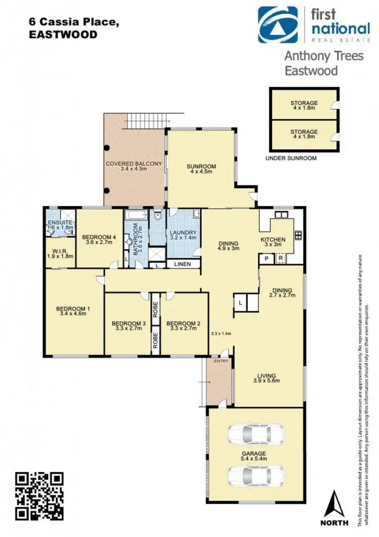 Floorplan of Homely house listing, 6 Cassia Place, Eastwood NSW 2122