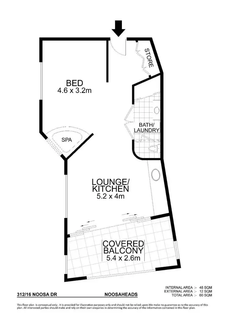Floorplan of Homely unit listing, 312/16 Noosa Drive, Noosa Heads QLD 4567