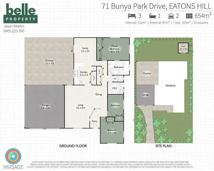 Floorplan of Homely house listing, 71 Bunya Park Drive, Eatons Hill QLD 4037