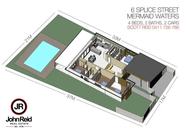 Floorplan of Homely house listing, 6 Splice Street, Mermaid Waters QLD 4218