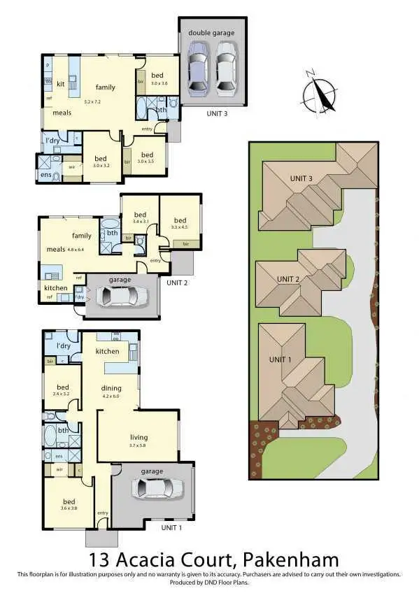 Floorplan of Homely unit listing, 3/13 Acacia Court, Pakenham VIC 3810