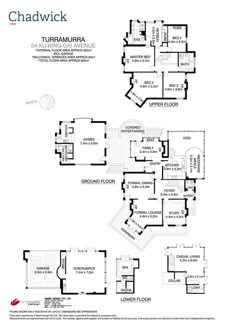 Floorplan of Homely house listing, 54 Ku-Ring-Gai Avenue, Turramurra NSW 2074