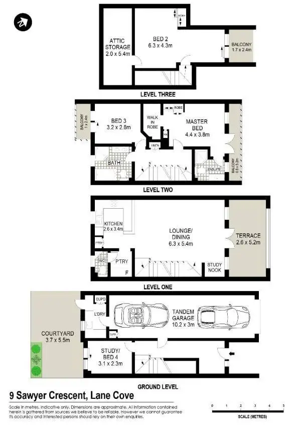 Floorplan of Homely townhouse listing, 9 Sawyer Crescent, Lane Cove NSW 2066