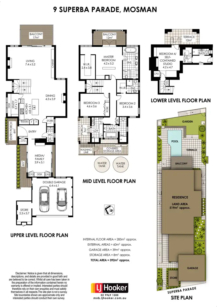 Floorplan of Homely house listing, 9 Superba Parade, Mosman NSW 2088